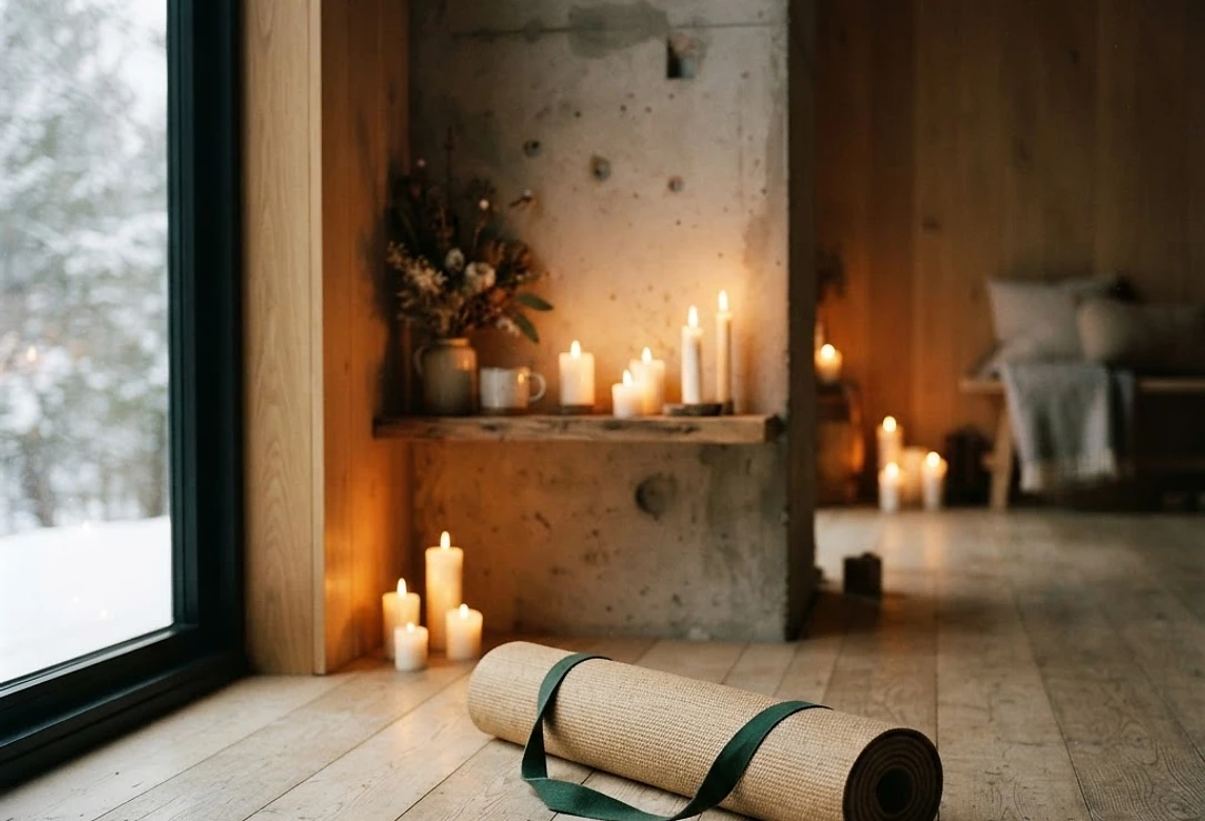 Tapis de Yoga d'hiver